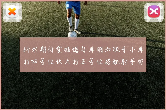 科尔期待霍福德与库明加联手小库打四号位伙夫打五号位搭配射手将极具观赏性